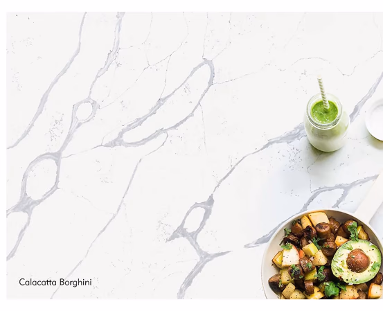 CQS Mondial Calacatta Borghini slab
